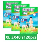 PetPet Day Pants XL 3 x 40's (120pcs) Disposable Diaper Pants 